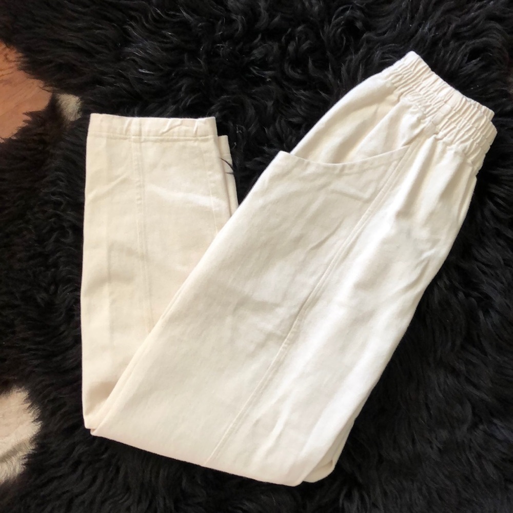 Elizabeth Suzann Clyde Work Pants, Natural Canvas